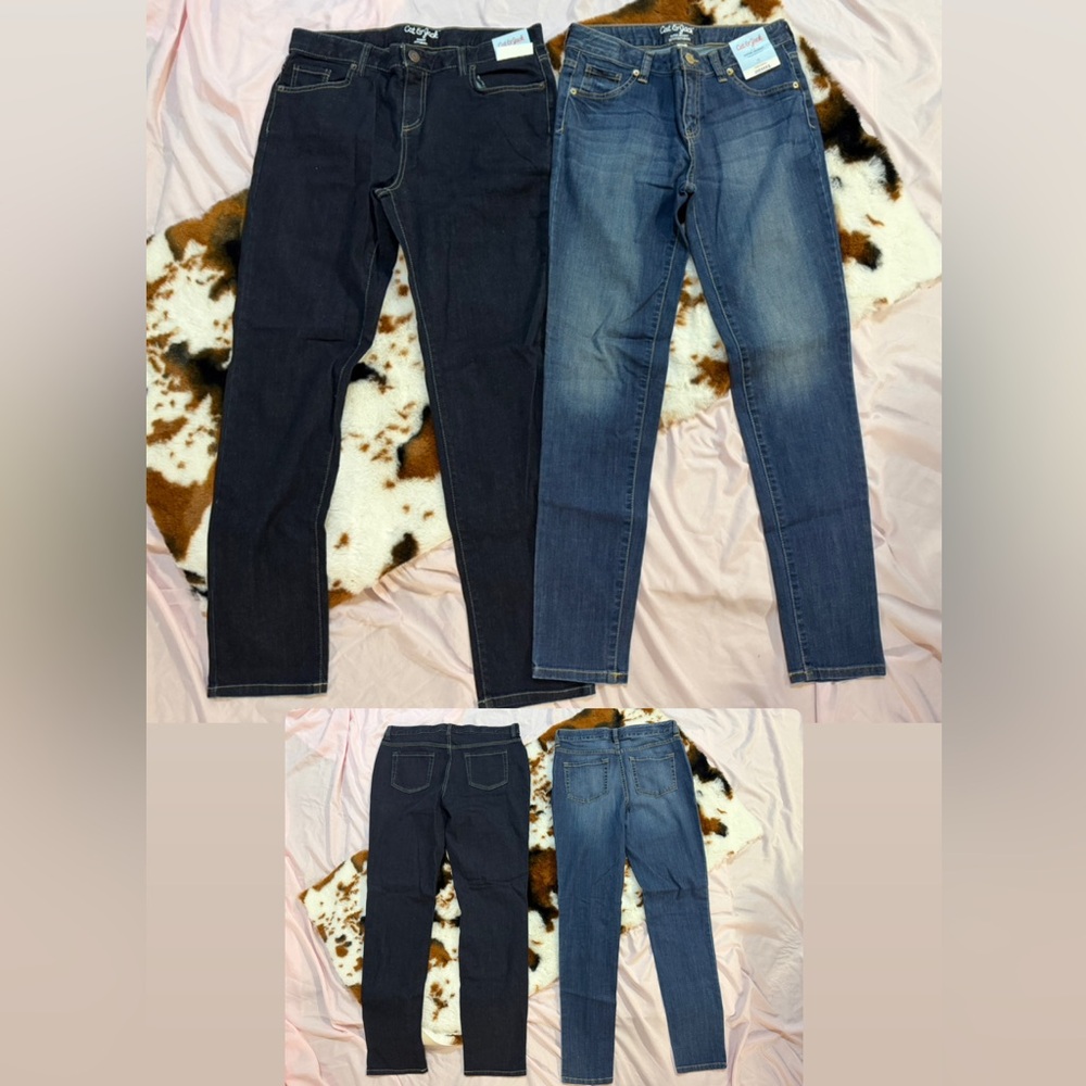 Cat & Jack Kids Jeans - Dark Blue and Light Blue